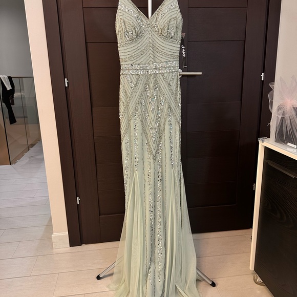 Jump Mint Green Beaded Maxi Dress - Picture 1 of 11